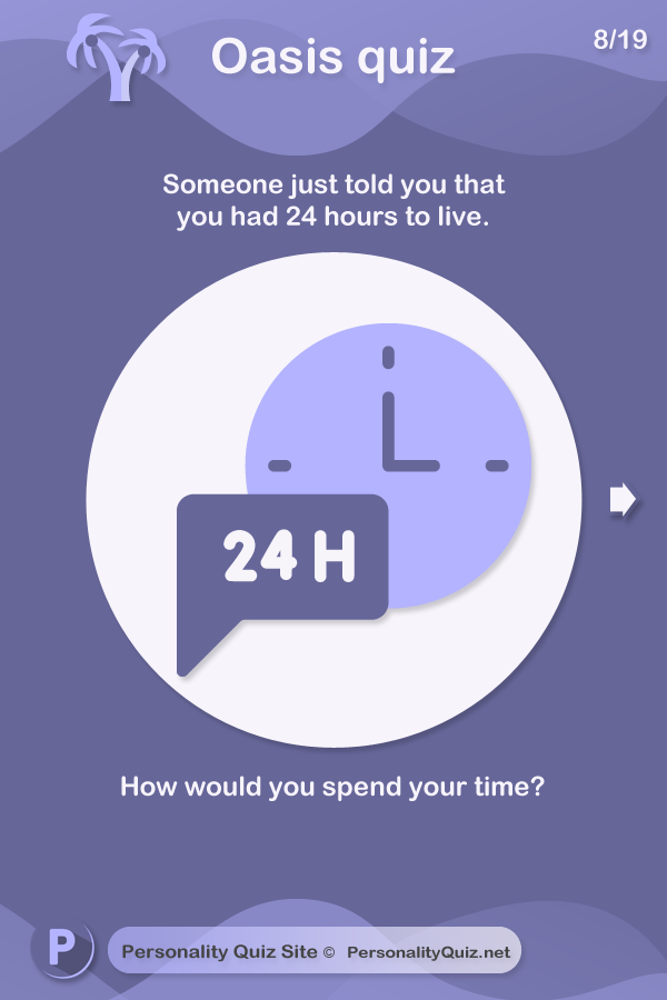 If someone told you that you had just 24 hours to live, how would you spend them?