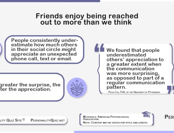 Friends enjoy being reached out to more than we think