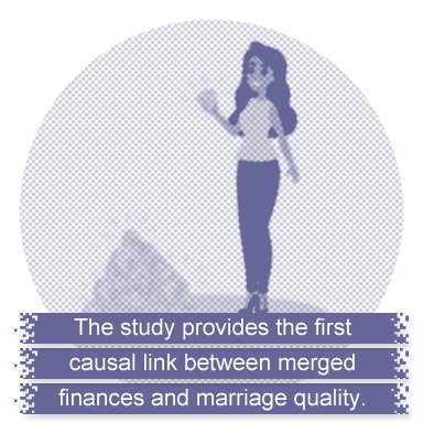 The study provides the first causal link between merged finances and marriage quality.